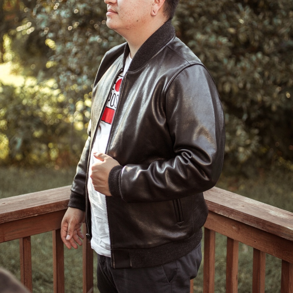 Levi Strauss & Co Leather Bomber w/Thermore